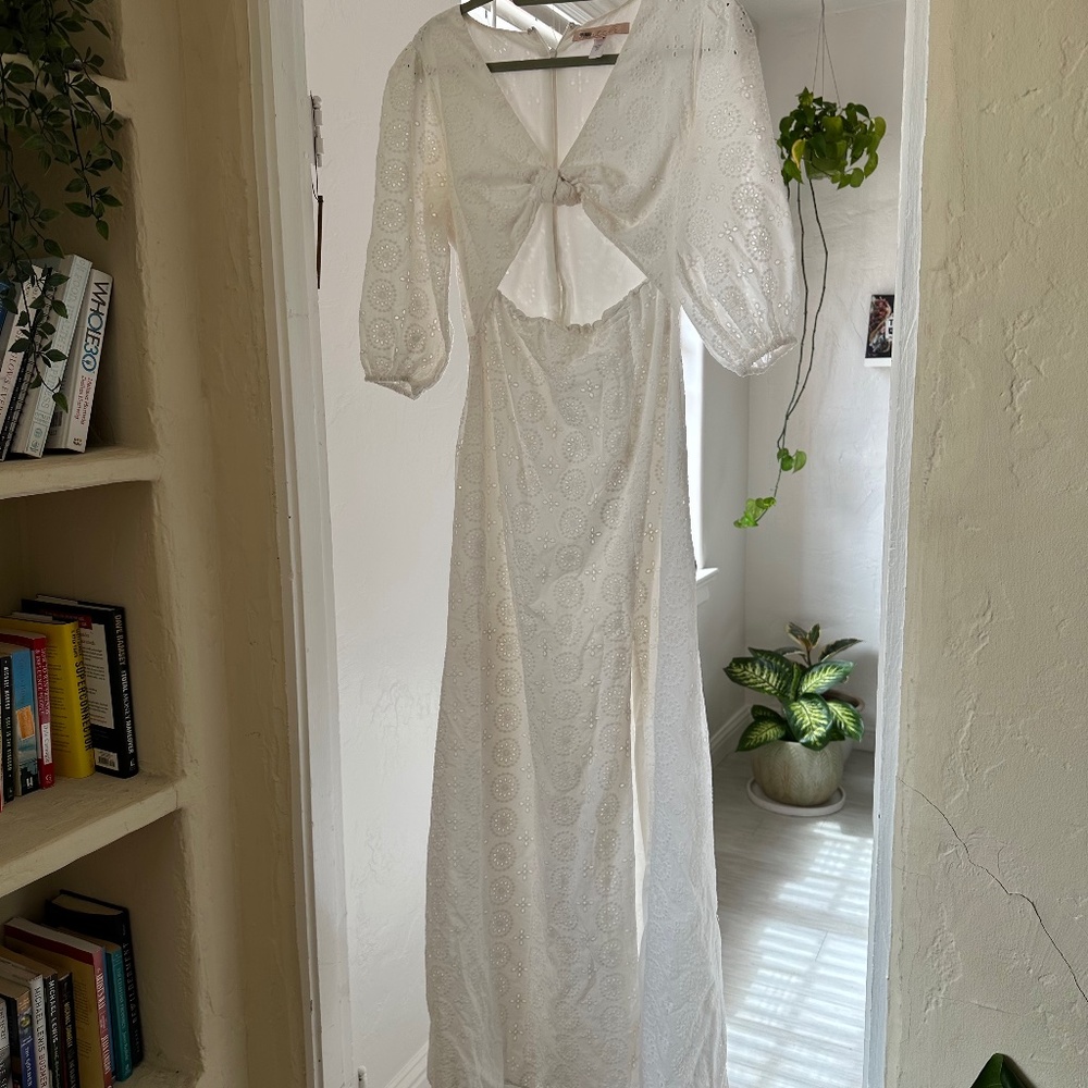 White Eyelet Dress